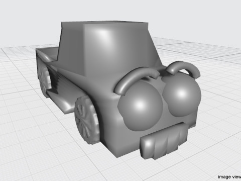 Cartoon Vehicle - Truck 3D Model