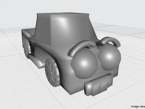 Cartoon Vehicle - Truck 3D Model