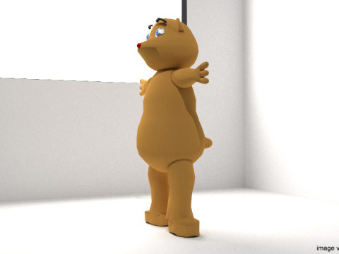 Cartoon Animal - Bear 3D Модель