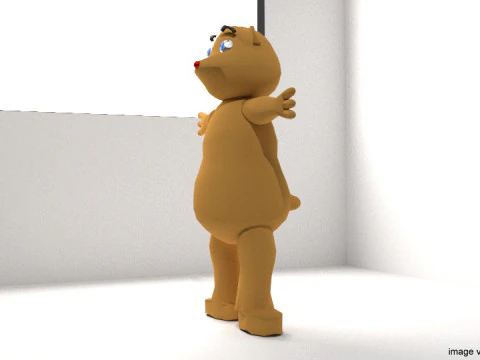 Cartoon Animal - Bear 3D Model
