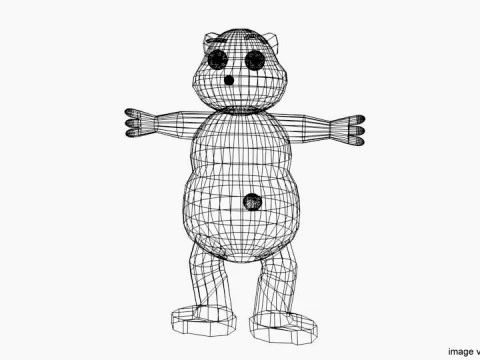Cartoon Animal - Bear 3D Model