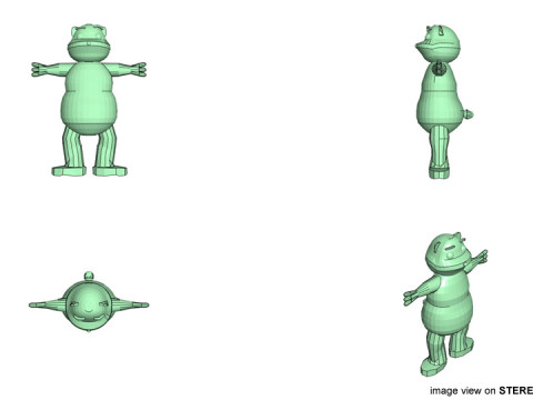 Cartoon Animal - Bear 3D Модель