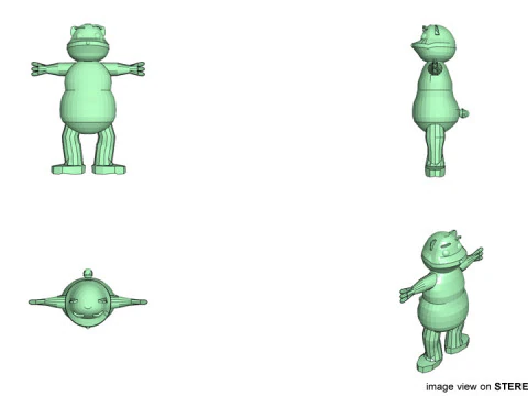 Cartoon Animal - Bear 3D Model