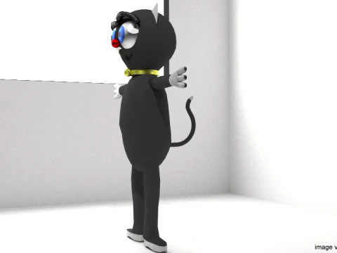 Cartoon Animal - Cat 3D Model