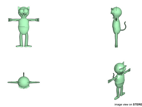 Cartoon Animal - Cat Modelo 3D
