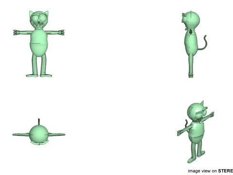 Cartoon Animal - Cat 3D Model