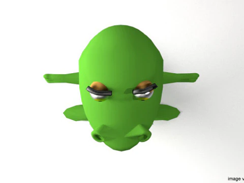 Cartoon Animal - Crocodile 3D Model