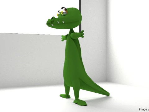 Cartoon Animal - Crocodile 3D Model