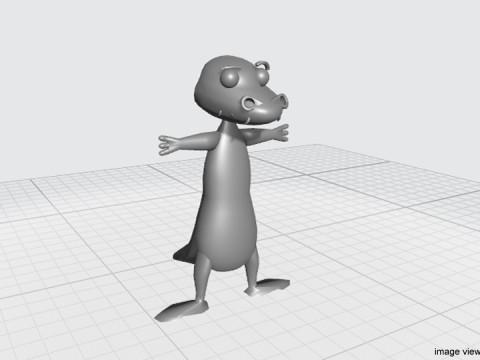 Cartoon Animal - Crocodile 3D 模型