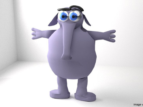 Cartoon Animal - Elephant Modelo 3D