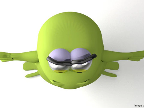 Cartoon Animal - Frog 3D Model