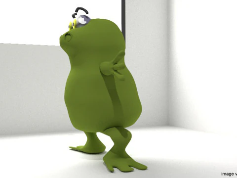 Cartoon Animal - Frog 3D Model