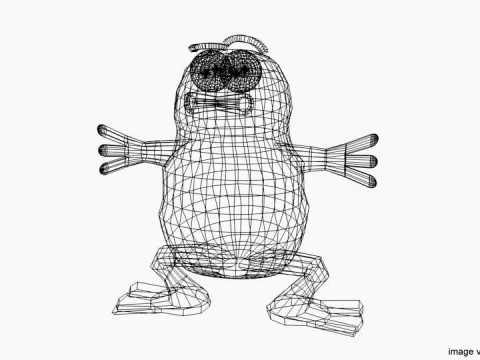 Cartoon Animal - Frog 3D Model