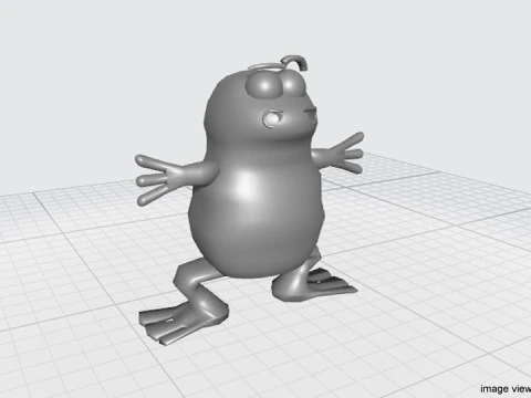 Cartoon Animal - Frog 3D Model