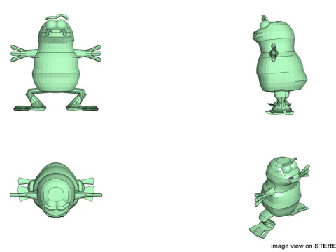 Cartoon Animal - Frog 3D Model