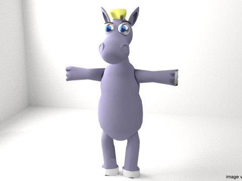 Cartoon Animal - Horse 3Dモデル