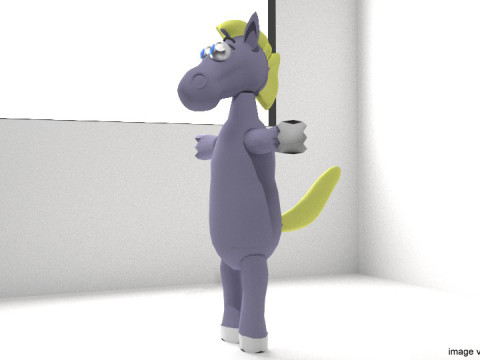 Cartoon Animal - Horse Modelo 3D
