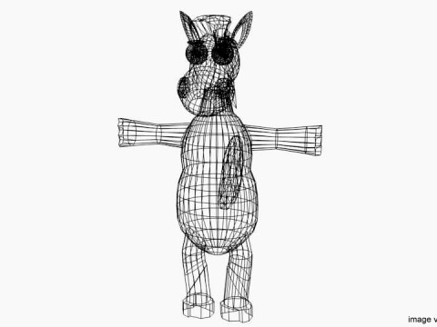Cartoon Animal - Horse Modelo 3D