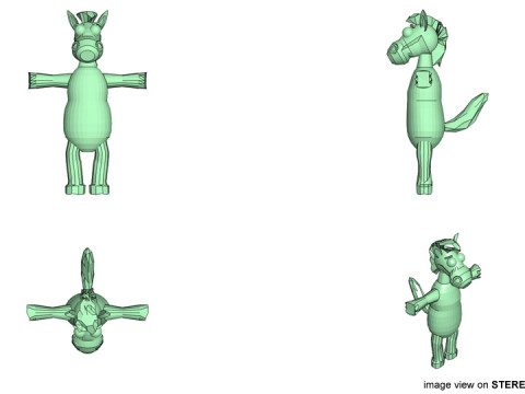 Cartoon Animal - Horse Modelo 3D