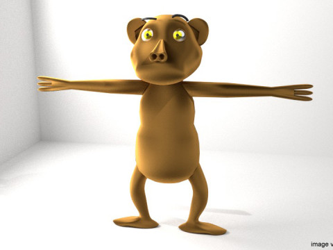 Cartoon Animal - Monkey 3D Model