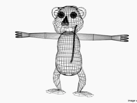 Cartoon Animal - Monkey 3D Model