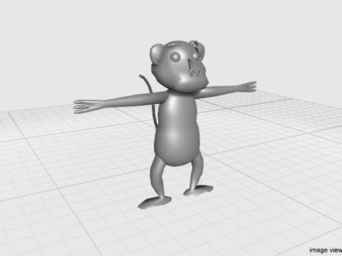 Cartoon Animal - Monkey 3D Model