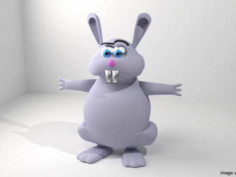 Cartoon Animal - Rabbit 3D Model