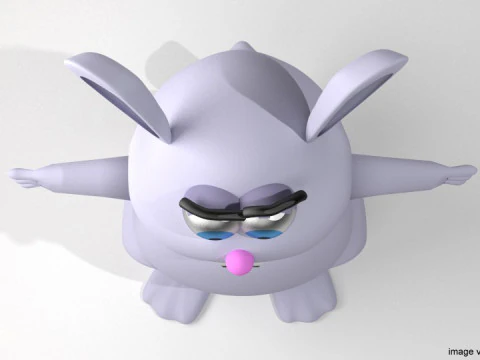 Cartoon Animal - Rabbit 3D Model