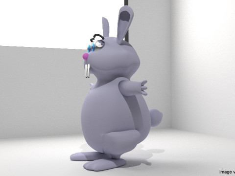 Cartoon Animal - Rabbit Model 3D