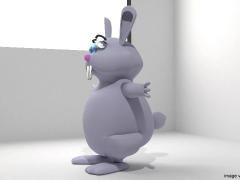 Cartoon Animal - Rabbit 3D Model