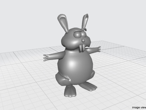 Cartoon Animal - Rabbit Model 3D