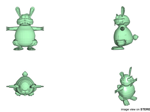 Cartoon Animal - Rabbit Model 3D