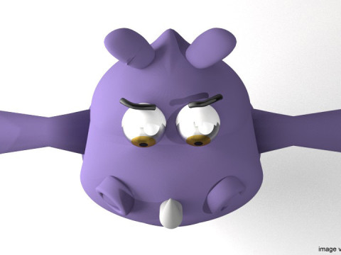 Cartoon Animal - Rhino 3D Model