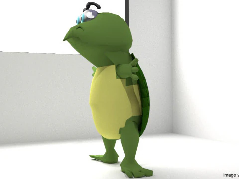 Cartoon Animal - Turtle 3D Model