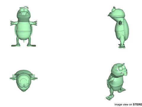 Cartoon Animal - Turtle 3D Model