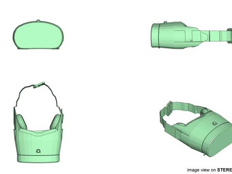VR Headset - Type 1 3D Model