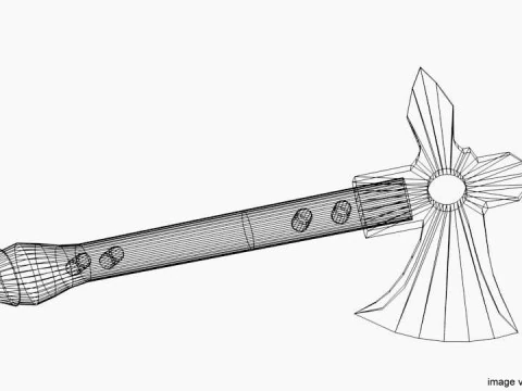 Battle Axe - Scorpionaxe 3D Model