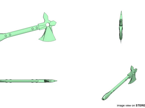 Battle Axe - Scorpionaxe 3D Model