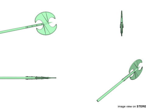 Battle Axe - Double Headed Modèle 3D