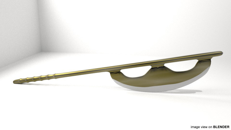 Battle Axe - Egyptian Model 3D .c4d .max .obj .3ds .fbx .stl .blend 