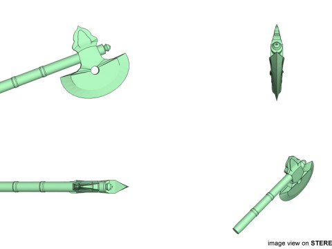 Battle Axe - Japaness Ono 3D Model