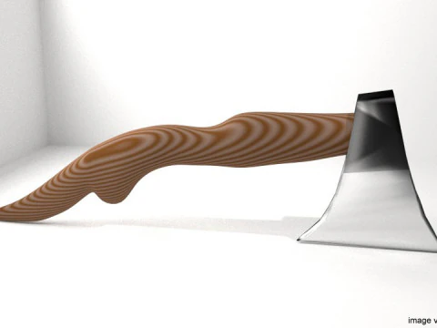 Ascia da battaglia: ascia corta malese Modello 3D