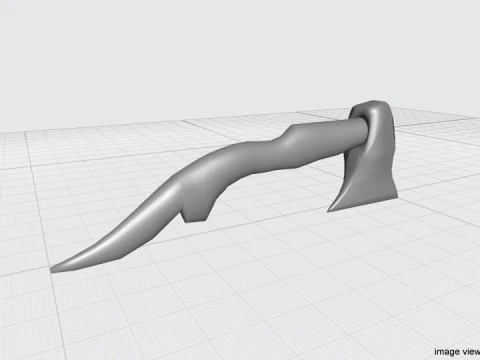 Battle Axe - Malay Shortaxe 3D Model