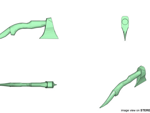 Battle Axe - Malay Shortaxe 3D 模型