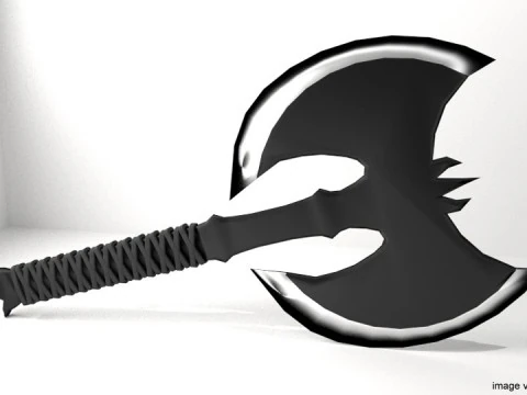 Battle Axe - Kapak Pelempar Ninja Model 3D
