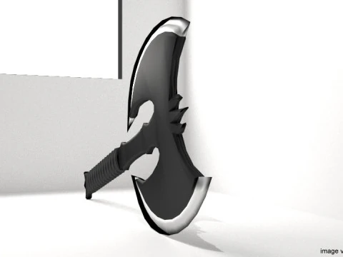 Battle Axe - Ninja Trowing Axe 3D Model