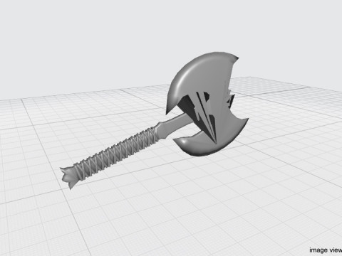 Battle Axe - Ninja Trowing Axe Model 3D