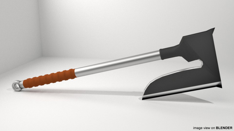 Battle Axe - One Handed Bearded Modello 3D .c4d .max .obj .3ds .fbx .stl .blend 