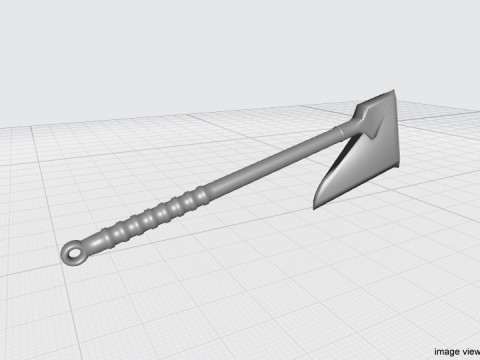 Battle Axe - One Handed Bearded Modello 3D