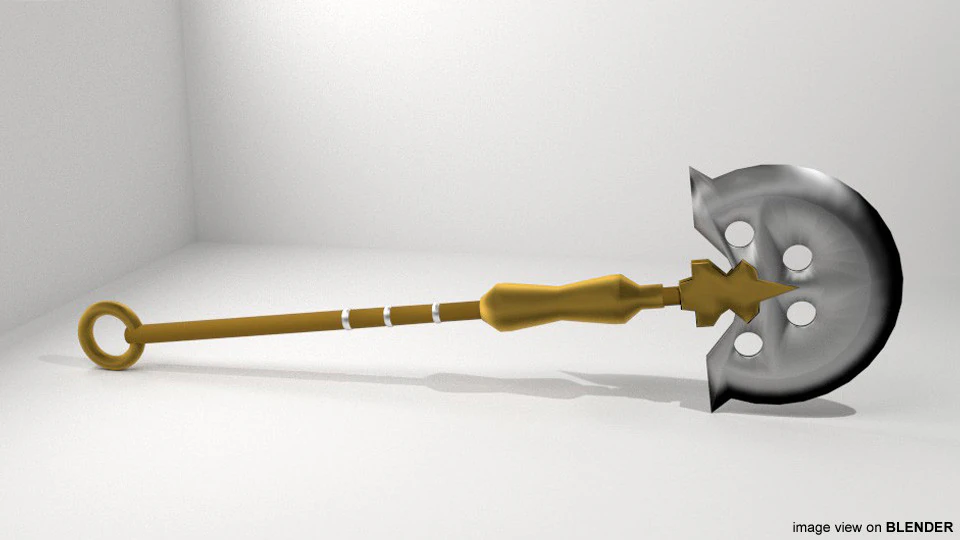 Battle Axe - Sagaris 3D Model .c4d .max .obj .3ds .fbx .stl .blend